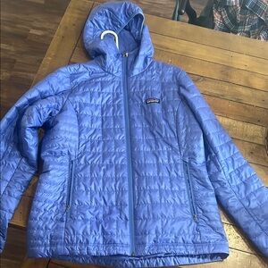 Patagonia Nano puff hooded Jacket in current blue